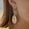 Culturesse Willow Runway Shell Art Earrings