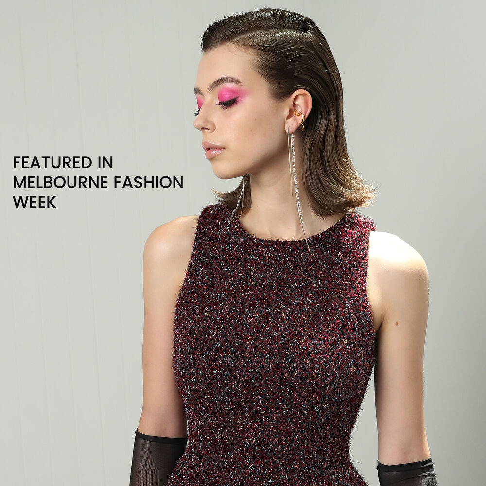 Culturesse Kelsey Fine Double String Earrings