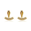 Culturesse Aki Diamante Earlobe Hug Earrings (Gold)
