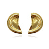 Culturesse Hanako Sculpture Ear Cuff (Gold Pair)