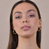 Culturesse Oria Premium Gold Hoop Earrings