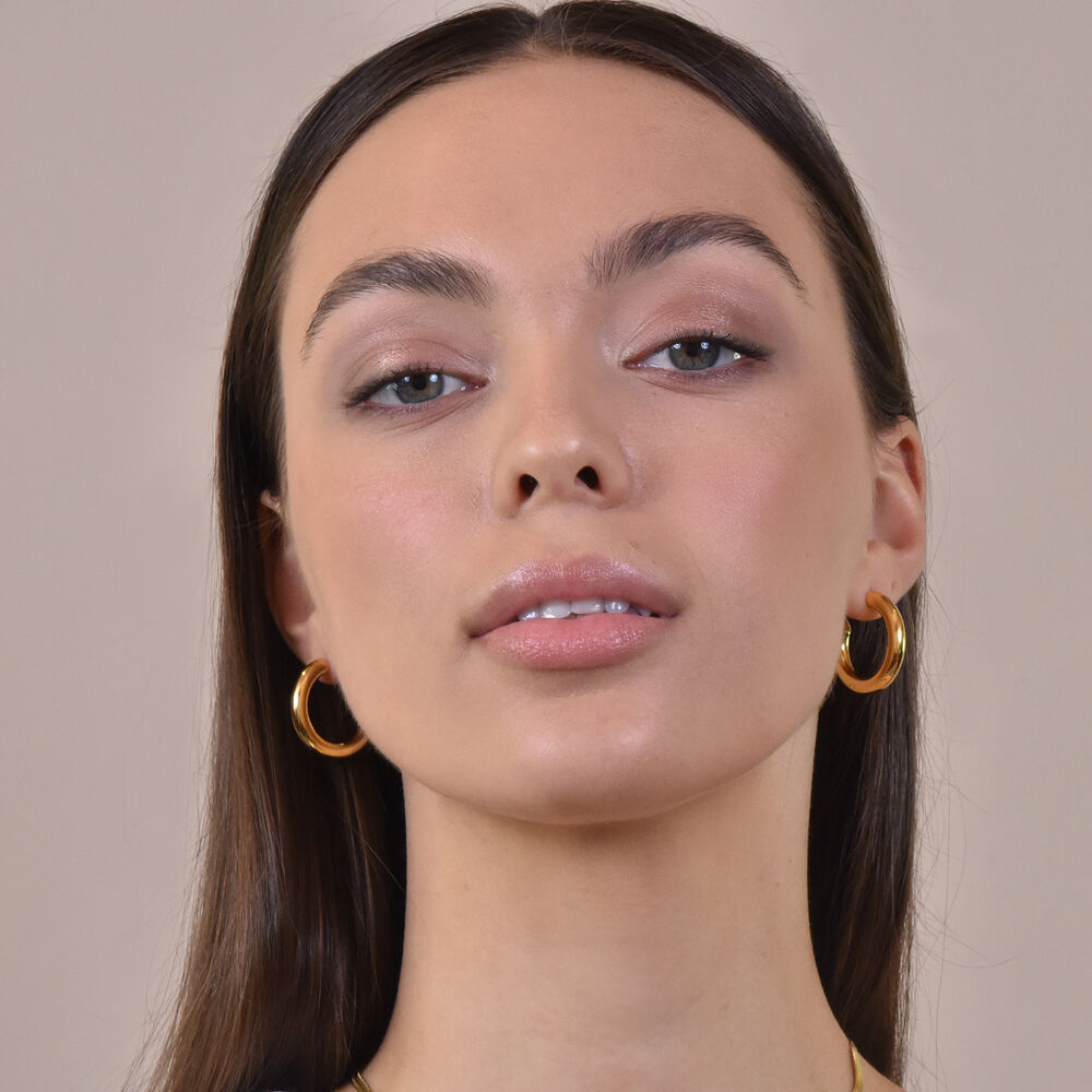 Culturesse Oria Premium Gold Hoop Earrings