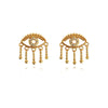 Culturesse Harmonie Splendid Evil Eye Earrings (Gold Vermeil)
