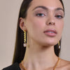 Culturesse Dimanche Muse Chain Pearl Drop Earrings