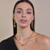 Culturesse Dimanche Muse Chain Pearl Drop Earrings