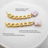 Culturesse Dimanche Muse Chain Pearl Drop Earrings
