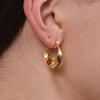 Culturesse Raquel Flow Huggie Earrings (Gold Vermeil)