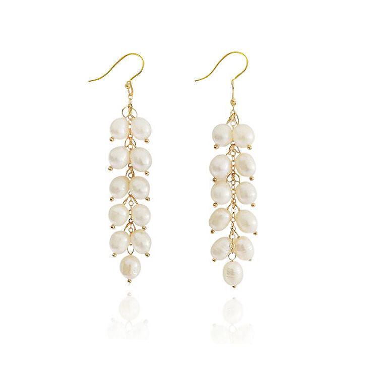 Culturesse Elin Freshwater Pearl Drop Earrings