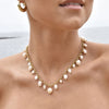 Culturesse Zoya Full Pearl Chain Necklace / Choker