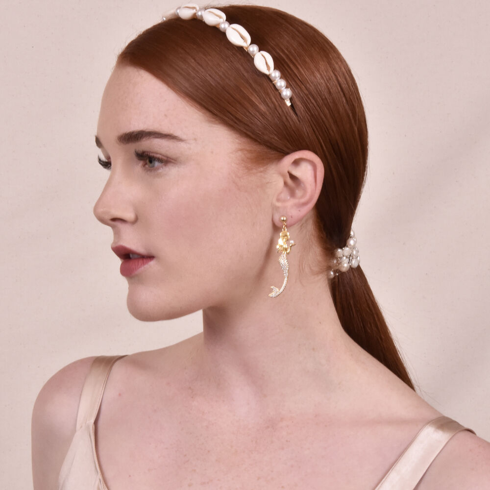 Culturesse The Golden Mermaid Earrings