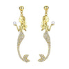 Culturesse The Golden Mermaid Earrings