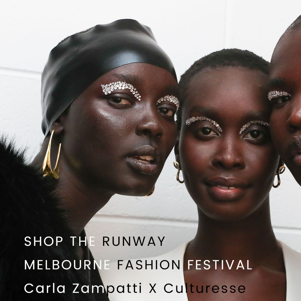 Culturesse Carmela Catwalk Gold Loop Earrings