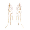 Culturesse Everly Gold Pearly Tassel Earrings