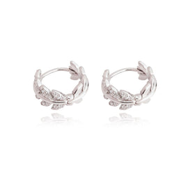 Culturesse Ember Sterling Silver Dainty Hoop Earrings