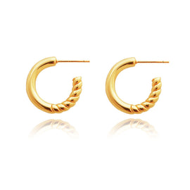 Culturesse Zora Modern Gold Hoop Earrings