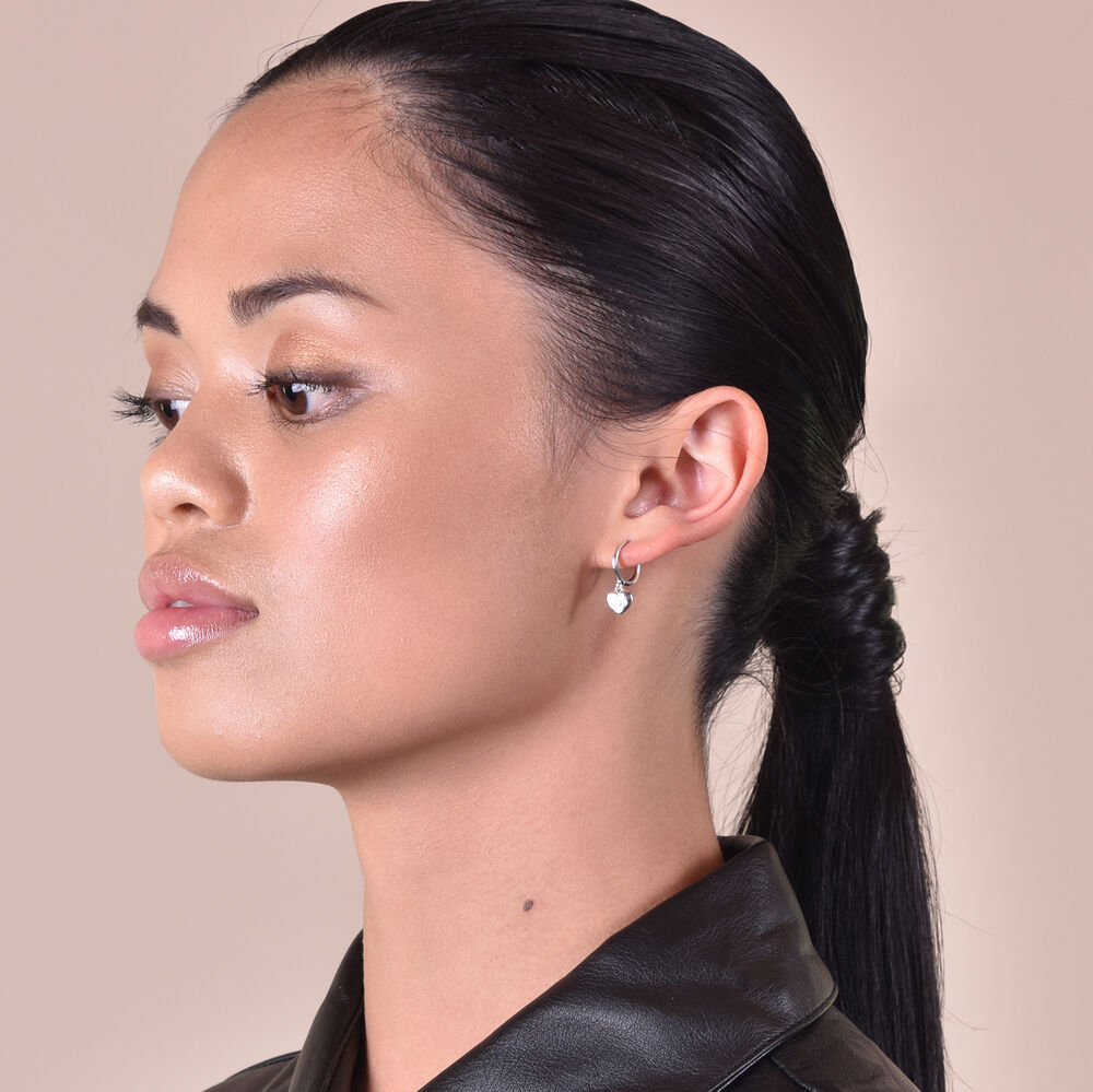 Culturesse Elva Dainty Heart Drop Earrings