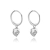 Culturesse Elva Dainty Heart Drop Earrings