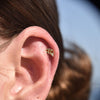 Culturesse Cancer Helix Screw Back Earring (Gold Single Piece)