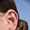 Culturesse Virgo Helix Screw Back Earring (Silver Single Piece)