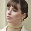 Culturesse Odyssey Artsy Cocoon Earrings (Gold)