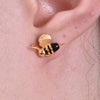 Culturesse Honey Dripping Mismatching Earrings