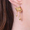 Culturesse Honey Dripping Mismatching Earrings