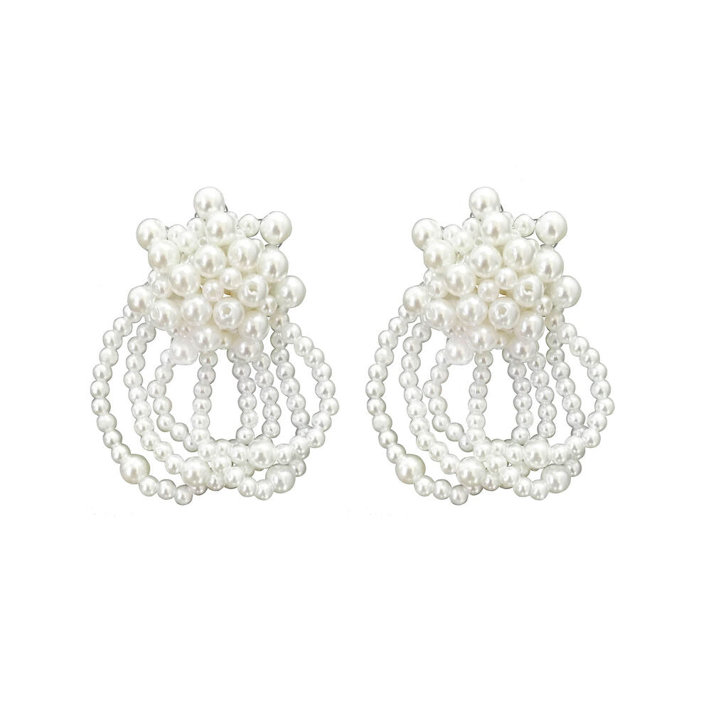 Culturesse Vivienne Runway Pearl Splendid Earrings