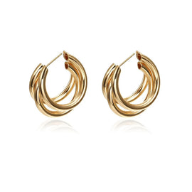 Culturesse Jaclin Curved Line Earrings