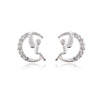 Culturesse Little Angel Moon Dainy Stud Earrings