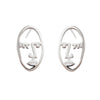Culturesse Little Artist Abstract Face Earrings