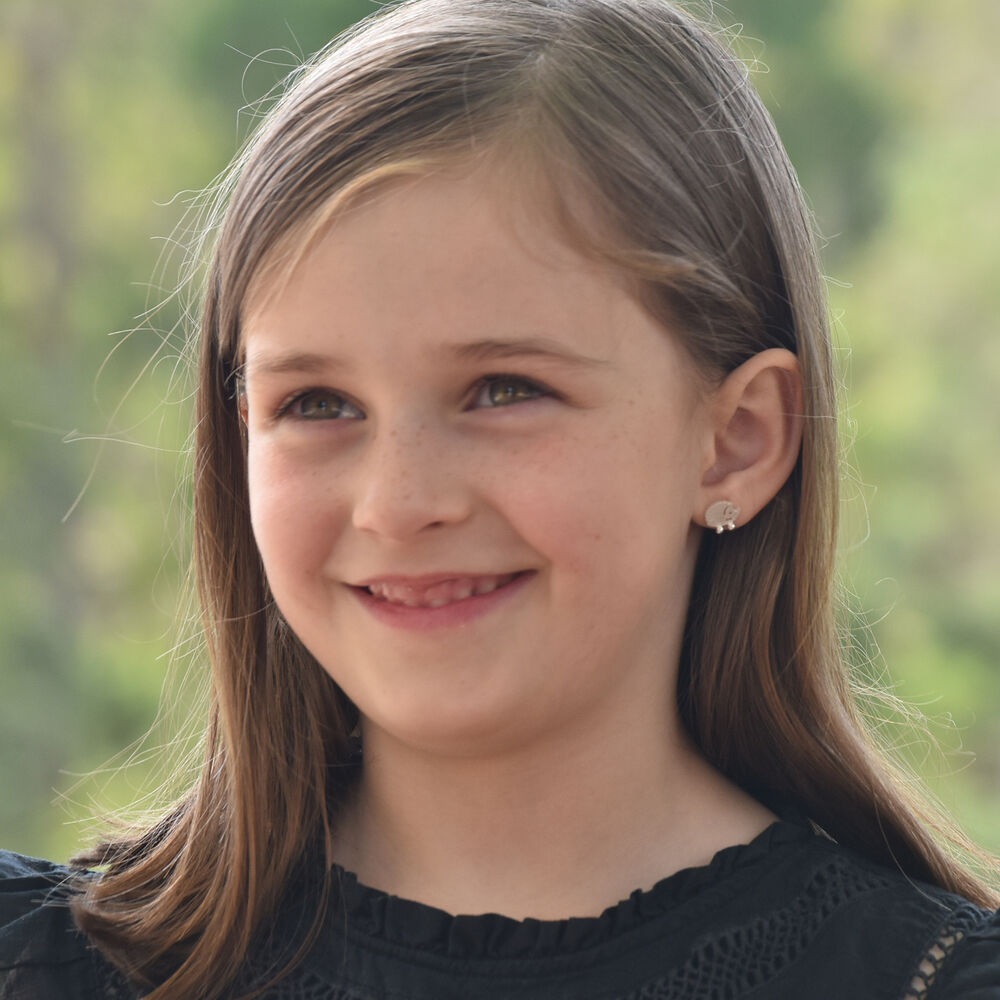 Culturesse Little Hedgehog Dainty Silver Stud Earrings