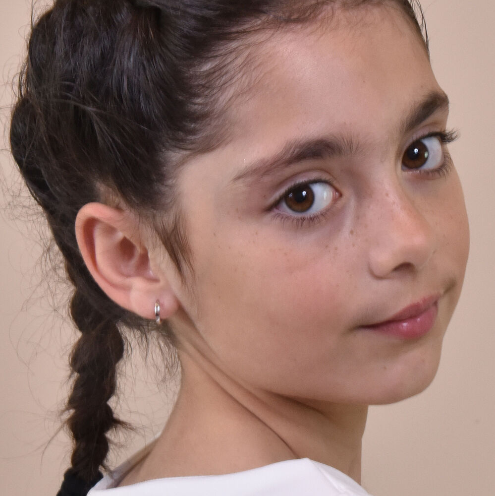 Culturesse Tilly Dainty Silver Sleeper Earrings