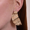 Culturesse Jaslyn Rose Gold Mismatching Earrings