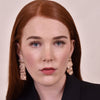 Culturesse Jaslyn Rose Gold Mismatching Earrings