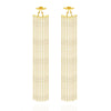 Culturesse Lizette Luxury Golden Tassel Earrings