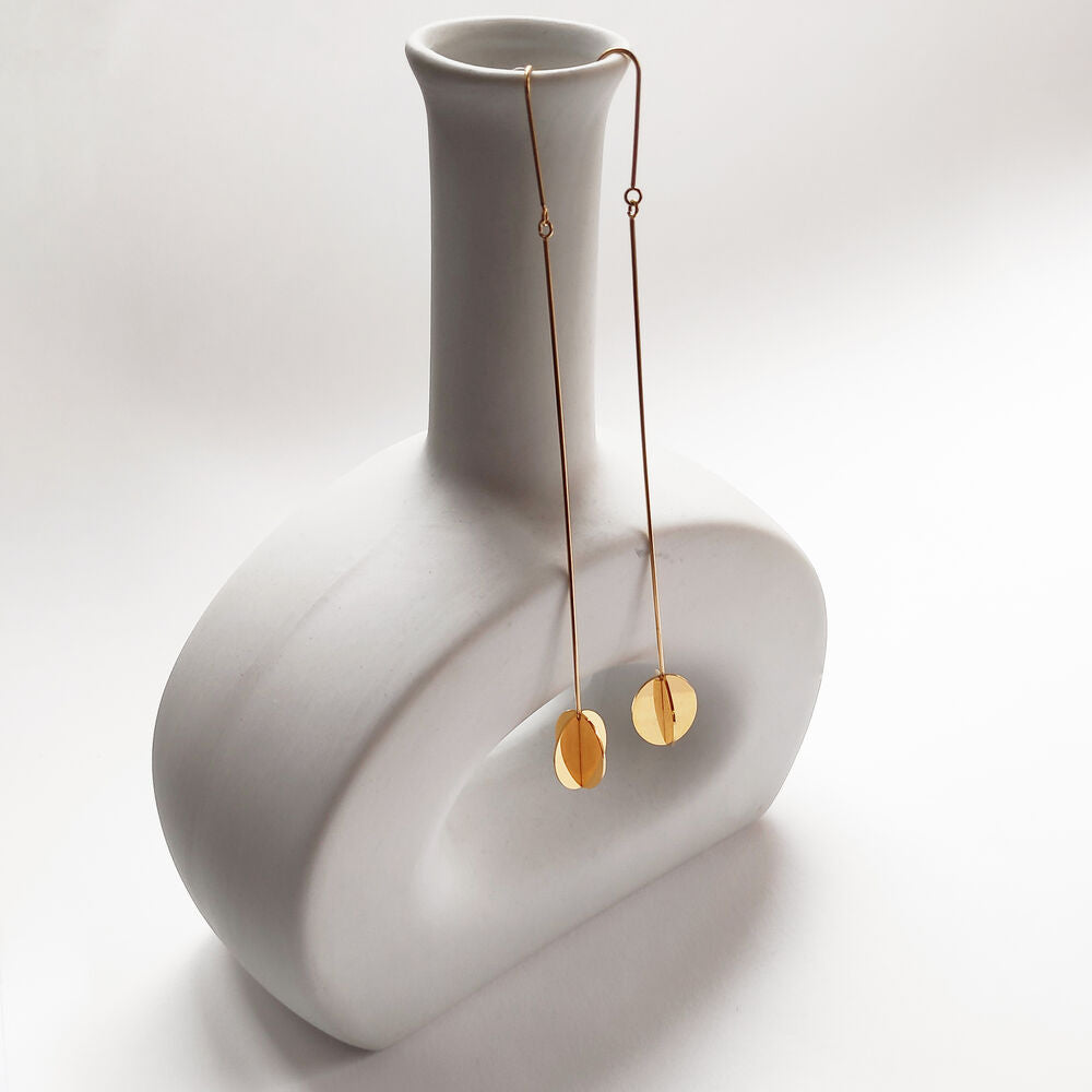 Culturesse Bijou Cross End Drop Earrings