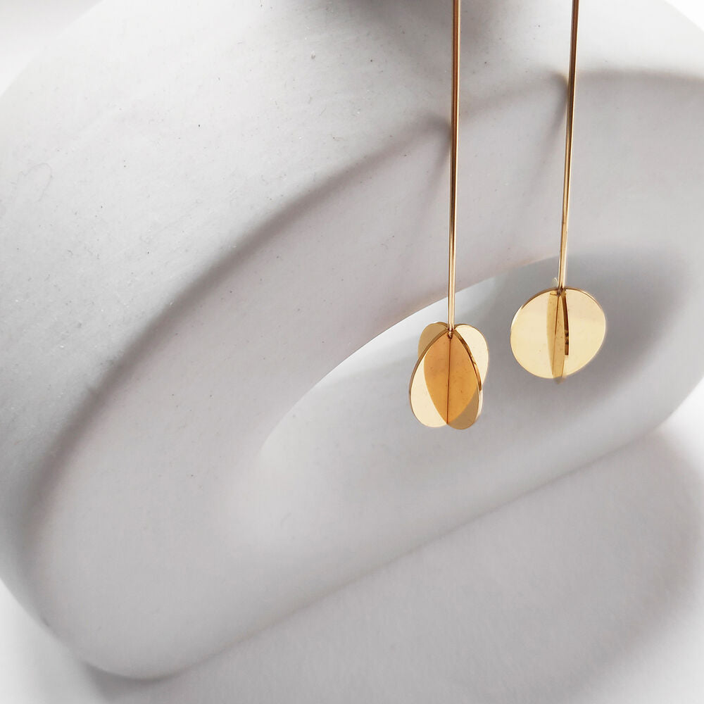 Culturesse Bijou Cross End Drop Earrings