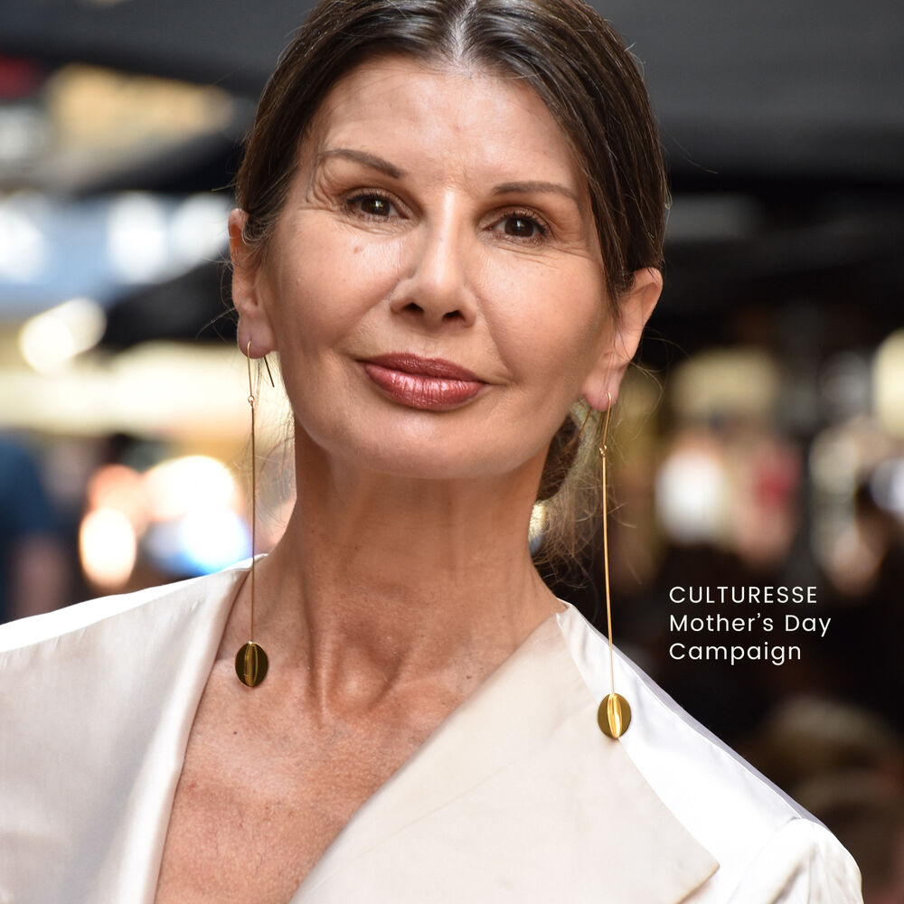 Culturesse Bijou Cross End Drop Earrings