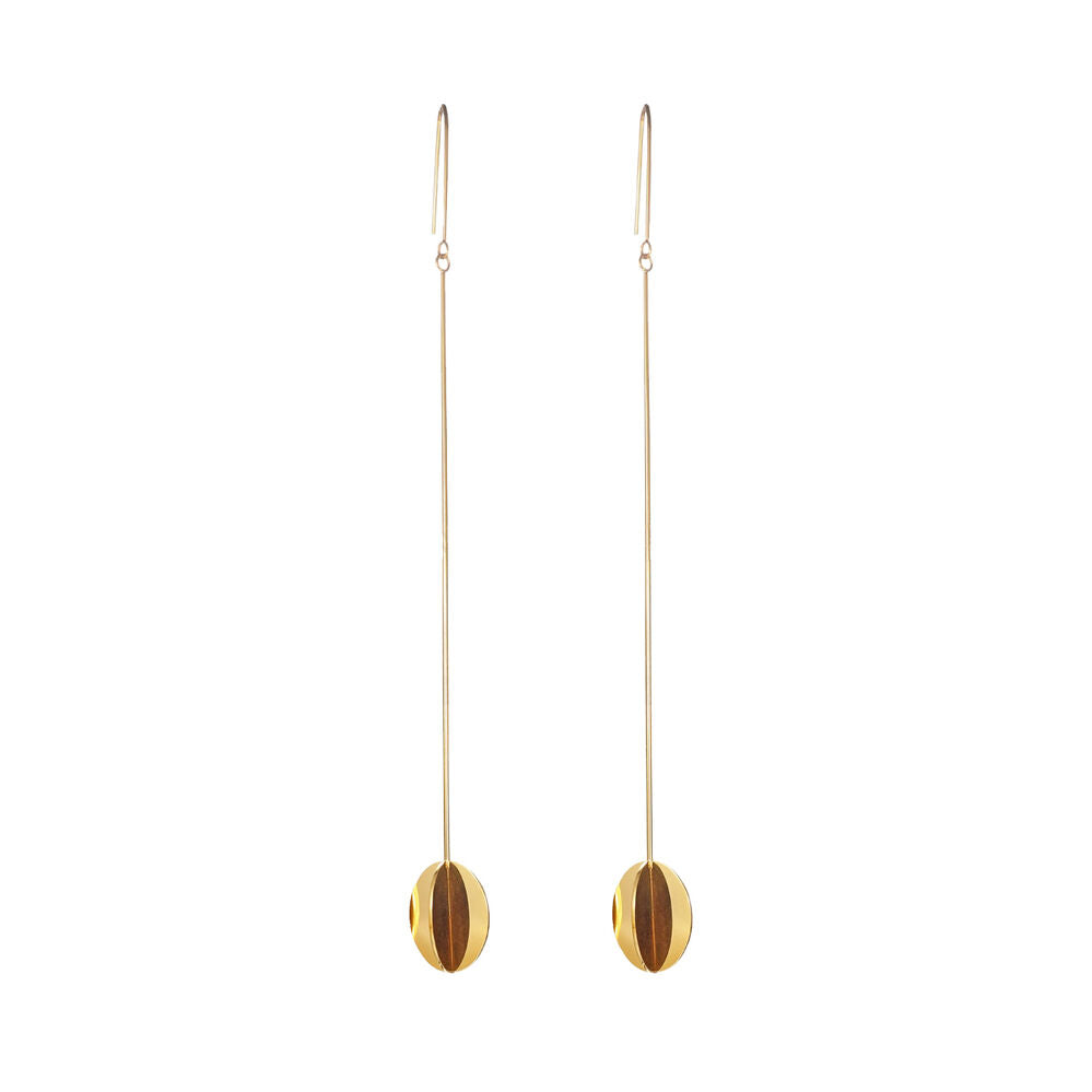 Culturesse Bijou Cross End Drop Earrings