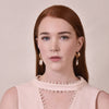 Culturesse Glory Luxury Baroque Pearl Drop Earrings