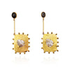 Culturesse Florence Luxury 24K Gold Dangle Earrings