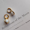 Culturesse Anya 24K Artisan Moonstone Drop Earrings