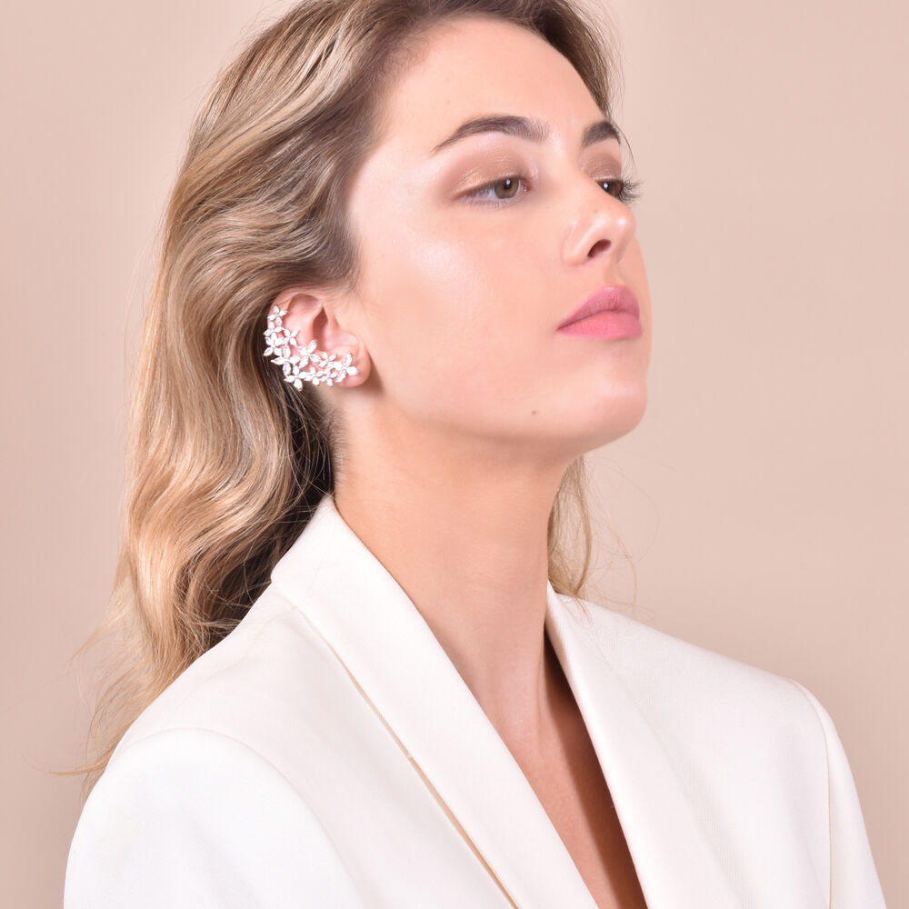 Culturesse Preity Mismatching Climber Earrings