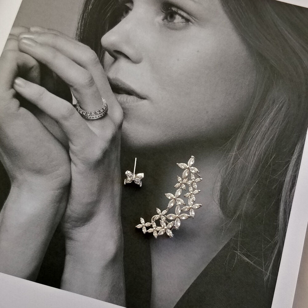 Culturesse Preity Mismatching Climber Earrings