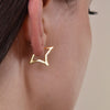 Culturesse Octavia Gold Vermeil Sparkle On Earrings