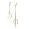 Culturesse Helene Line Art Drop Earrings
