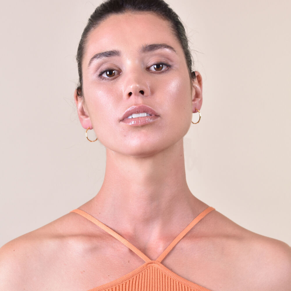 Culturesse Original Gold Vermeil Everyday Hoop Earrings