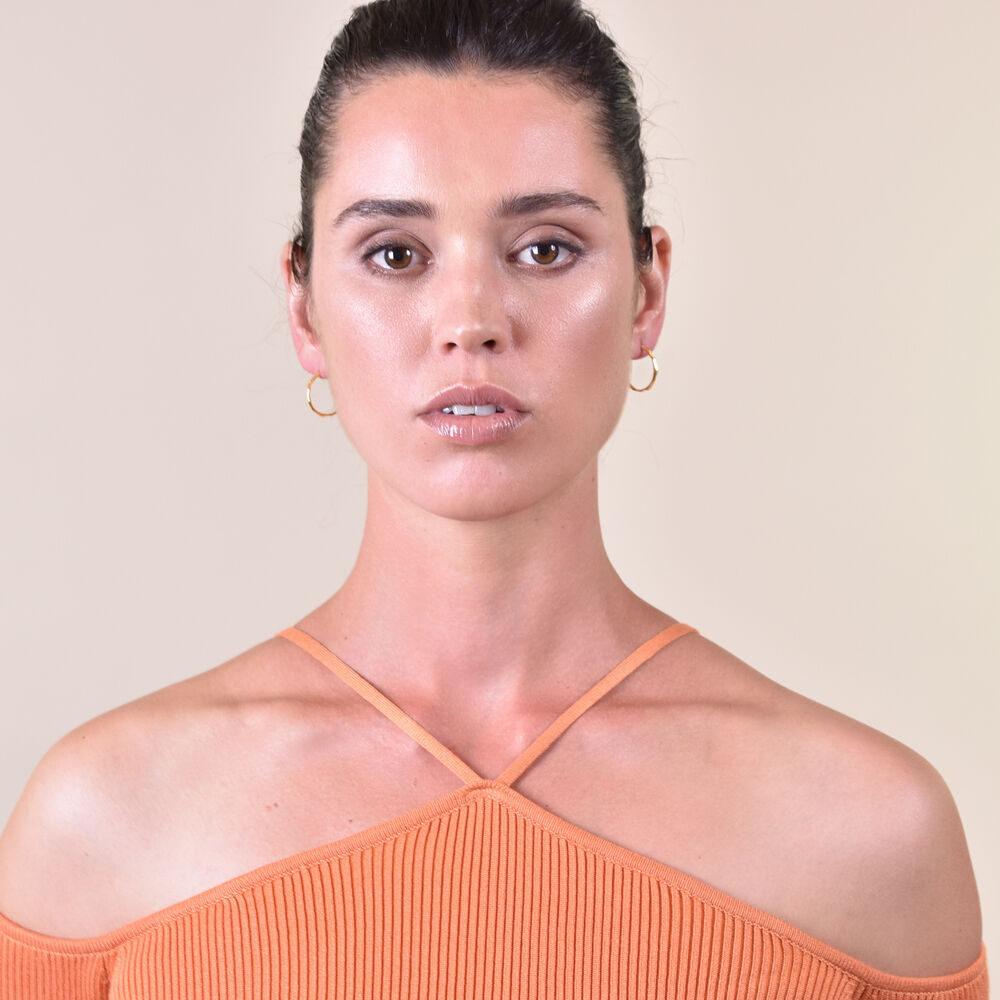 Culturesse Original Gold Vermeil Everyday Hoop Earrings