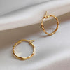 Culturesse Original Gold Vermeil Everyday Hoop Earrings