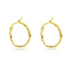Culturesse Original Gold Vermeil Everyday Hoop Earrings